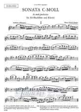 Sonata c-Moll for Recorder and Piano